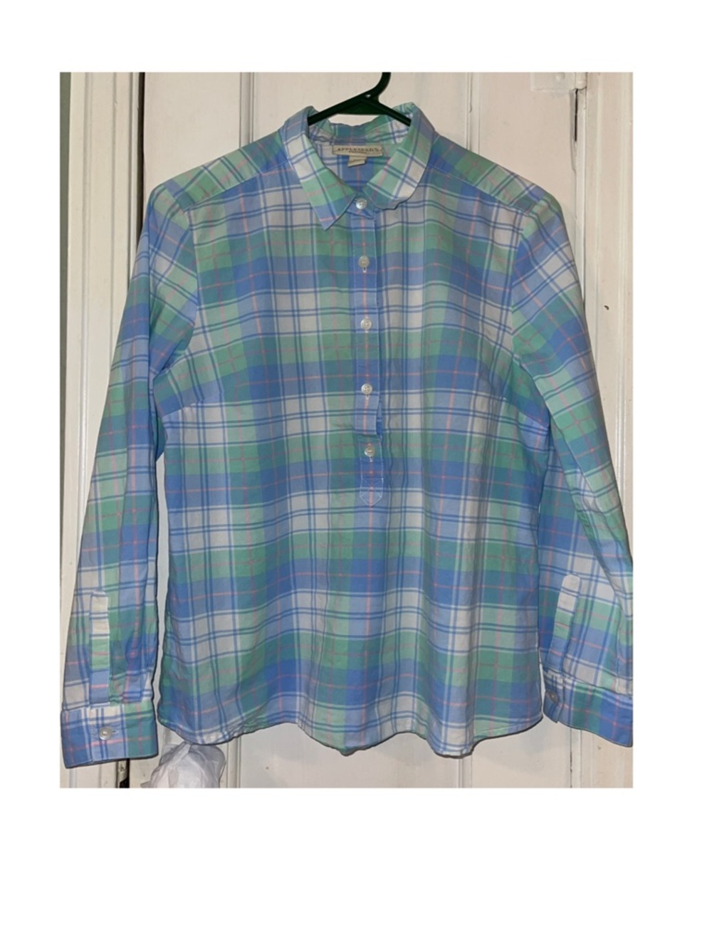 Appleseed's Pastel Plaid Shirt in Blue, Mint & Pink